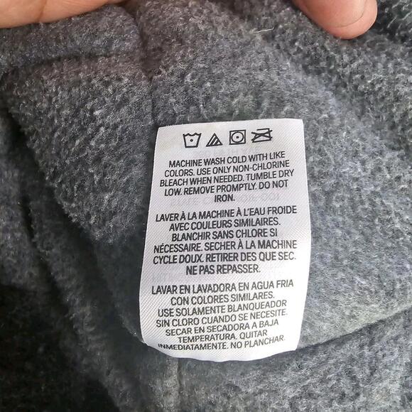 Calvin Klein Hooded Black Coat, Young Adult Unisex SIZE XL - Picture 9 of 11